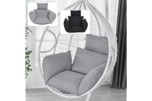 Aohuada Gris Fauteuil Suspendu Simple Coussin pour Fauteuil Suspendu,Coussin de Remplacement,Coussin de Fauteuil Suspendu - Coussin Fauteuil Jardin, Coussin Rond - Oreiller Moelleux