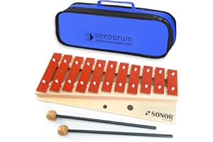 Sonor G10 Glockenspiel Xylophon + keepdrum Tasche für Glockenspiel Blau