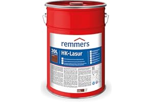 Remmers HK-Lasur 3in1 kastanie, 20 Liter, Holzlasur aussen, 3n1: Imprägnierung, Grundierung & Lasur, Holzschutz vor Feuchtigkeit & UV-Strahlung