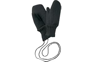 Disana WALK-HANDSCHUHE Baby & Kinder - 100% Bio-Merino, Wollwalk – wetterfest & super warm - unisex in 3 Größen - nachhaltig & fair – mit Strickkordel verbunden - made in Germany