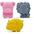 Crazy Sutra 3Pcs Kids Animal Soap Combo | Goat Milk & Natural Oils for Gentle Skin Care | Paraben & SLS Free Handmade Natural Kids Soap with Assorted Fragrances