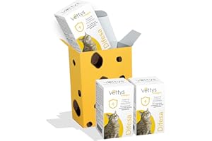 Vettys Integra Difesa Gatto Integratore Per Il Supporto Del Sistema Immunitario del Gatto 90 Compresse - [TriPack da 30 compresse]