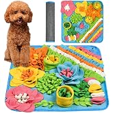 OSDUE Dog Smelling Mat 39*39CM Machine Washable Snuffle Mat for Dogs Portable Interactive Sniffing Pad Pet Slow Feeding Mat f