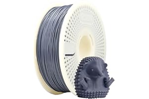 eSUN PLA+ Refill Filament and Spool Kit, Refill Spoolless PLA Plus 1.75mm and Removable Filament eSpool+, 1KG (2.2 LBS) for 3D Printers,Grey