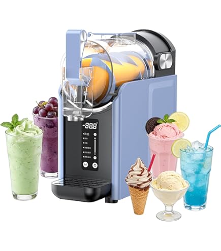 Royal Catering Slush Machine 2 X 6 Liter 230V Slush Puppie Maker Perfecte Slushie Frozen Drink RCSL 2/6ICE (450W, Ledverlichting, BPA Vrij