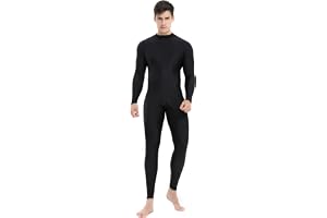 speerise Herrbody med polokrage, långärmad body i spandex, danskläder