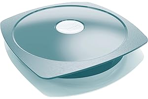 Maped PICNIK Assiette à déjeuner pour Adulte avec Couvercle Etanche - Compatible Micro-Ondes et Lave-Vaisselle - en Plastique Sans BPA - Vert