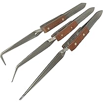 Metal Third Hand Base, with Tweezers Rebound, Solder Clamp Hardware Jewelry Tools, Tweezers Jewelry Tools, with Locking, Tweezers Soldering, for Watchmakers/Jewelers(Straight Mouth