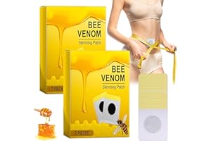 QUIXION 14PCS Bee Venom Slimming Patches, Bee Venom Lymphatic Drainage & Slimming Patches, Body Shaping Stickers, Bee Venom Patches Bee Venom Lymphatic Patches for Women and Men Weight Loss.