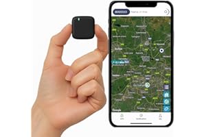 HOUSEKEEPER Mini GPS Tracker 4G iOS & Android Compatible– Real-Time Tracking Device, SIM Card Included, No Subscription Free App, GPS Locator for Cars, Kids, Pets, and Valuables- Black