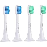 Löwenbiss - Set di 4 testine per spazzolino elettrico Mi Xiaomi, setole arrotondate per una pulizia delicata delle gengive, c