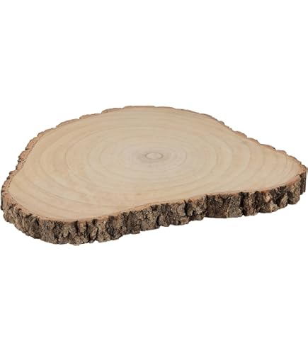 Ideen Mit Herz Disque Décoratif Ovale Avec écorce 24 à 25 Cm De Long