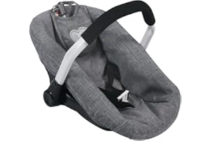 Bayer Chic 2000 708 76 - Siège Auto pour poupée - Jeans Gris - 50 cm