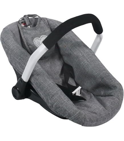 Bayer Chic 2000 - Siège auto pour poupée de bébé - Porte-poupée - Accessoire de poupée - Ours rose