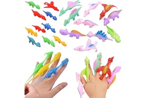 DKDDSSS 20PCS Stretchy Flying Dinosaur, Slingshot Dinosaurs, Flying Dinosaur Toys, Christmas Party Favours Goodie Bag Fillers,for Girls Boys