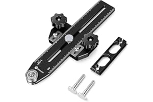 GOHELPER Thin Rip Jig Table Saw Jig Guide for Making Repetitive Narrow Strip Cuts, Fit for 3/8" x 3/4" T Slot and U Shape Slot,1/4" x 3/8" T Slot, Works with Table Saw Band Saw Router Table