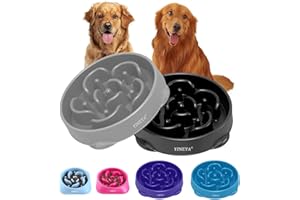 YINEYA 4 Tasses Gamelle Anti Glouton Chien Grande Taille, Gamelle Chien Anti Glouton, Accessoire pour Ralentir la Nourriture, Gamelle Anti Glouton, Puzzle Labyrinthe pour Races Moyennes (2 Pièces)