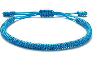 LUCKY BUDDHIST Glücksarmband + Anhänger/Halskette! Für Teen Männer Frauen - Geflochtene Freundschaftsarmbänder - Mit Liebe handgefertigt - Tibet Stil - Einstellbares Handgelenk Armband