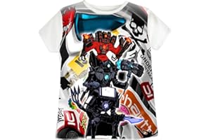 VICYOL S&D Koszulka Skibidi z Krótkim Rękawem. T-shirt Speaker Man dla Chłopców i Dziewcząt