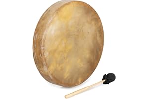 Classic Cantabile TSD-18 Tambour Chamanique 18" (46 cm) à peau de cheval, profondeur 8 cm, effet puissant, avec sangle de maintien et maillet inclus.