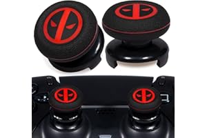 Playrealm FPS - Extensor de Palanca de Pulgar e impresión de Goma de Silicona, 2 Juegos para Controlador PS5 Dualsenese y PS4 (Inmortal)