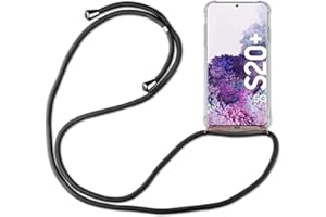 betterfon | Samsung Galaxy S20+ Handykette Smartphone Halskette Hülle mit Band - Schnur mit Case zum umhängen Handyhülle mit Kordel zum Umhängen für Samsung Galaxy S20+ SM-G985 Schwarz