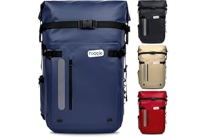 Ruqqle Zaino Impermeabile Multiuso, Waterproof Dry Bag 20/30/45L, con 3 Tasche Esterne, Borsa Impermeabile Comodo ideale per Viaggi Spiaggia Mare Barca Canoa Kayak Moto Trekking Campeggio Pesca