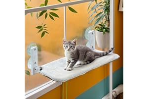 Lighterday Chat Hamac, EmpilableChat Hamac, Lavable Double FaceChat Fenêtre Lit, ChatFenêtre Lit Chambre à CoucherChat (Gris, S)