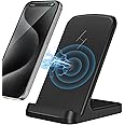 Zestiq Wireless Charger, 15W Wireless Charging Stand for iPhone 16 15 14 13 12 11 Pro Max Plus, Samsung Galaxy S25/S24/S23/S22/S21/S20/S10