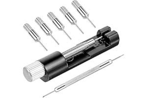 Giantree Narzędzie do teleskopów, pasek do zegarka z 5 dodatkowymi trzpieniami i drążkiem sprężynowym, zestaw do ręcznego usuwania pasków do zegarka