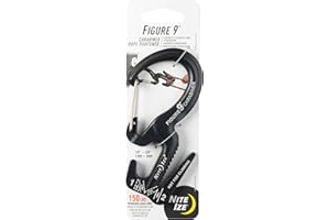 Nite Ize Carabiner Figure 9: Mousqueton, gris-noir
