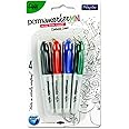 Premier Stationery Pro:Scribe 4 Mini Permanent Markers in Red, Black, Blue & Green., G3819745