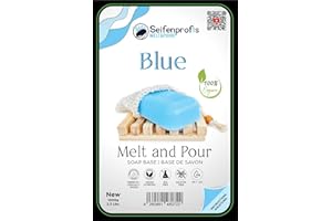 Seifenprofis Savon à base de savon à base de savon à la glycérine Turquoise 1 kg (sans SLS+SCS) 100 % végétalien pour verser du savon