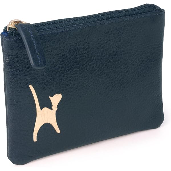Portamonete Donna In Vera Pelle Con Portachiavi - Mini Portafoglio Compatto Per Contanti E Monete, Regalo Unisex Elegante E Resistente