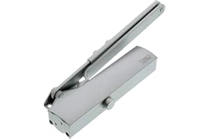 ‎BURG WÄCHTER Burg Wächter Türschließer für Innentüren, Hydraulisch, Variabel einstellbar, Breite bis 95 cm, Gewicht bis 60 kg, TS 503 S, Silber, Türbreite bis 95 cm