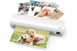OidoZac A4 Laminator Machine – Compact & Portable Personal Laminator, Fast Warm-Up, Hot & Cold Thermal Lamination, Jam-Free with ABS Release, Ideal for Home, Office, School Use