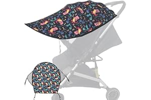 SYXLS Universal Sonnenschutz Für Kinderwagen, 68x78cm, Verstellbares Sonnenschutzdach, Breathable, Sun Resistant, Windproof, And Dust-Proof, Sonnenschutz Kinderwagen Für Kinderwagen, Buggy