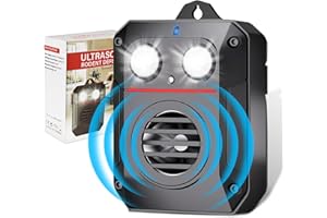 ‎ELEZENIOC Elezenioc Marderabwehr Ultraschall Marderschreck Blitzlicht,Mauseabwehr Kraftfahrzeugmotor,Marderschutz Fur Auto Marder Ratten Mit Blitzlicht,Mauseschreck Ultraschall Fur Garage, Dachboden und Garten