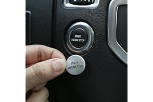 YANER Cubierta de botón de arranque/parada del motor, ajuste del anillo de control de potencia del coche, para LR4 Discovery 4 y Land Rover Range Rover Sport 2010-2013