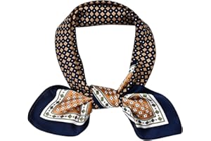 Mayoii Silk Bandana for Men – Satin Neckerchief Square Neck Scarf Lightweight Fashion Accessory for Formal, Business, or Casual Wear– 70 x 70 cm