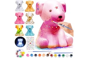 ONLYFUN DIY Hunde Malset Bastelset - für Mädchen und Geburtstage, 3D Hundelampe zum Malen und als Nachtlicht, Bastelgeschenke für Kinder Mädchen 3+ 4 5 6 7 8 9 10 11 12+ Jahre