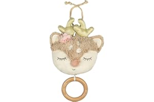 wunderwunsch - Personalisierte Baby Spieluhr mit Musik - Niedliche Baby Einschlafhilfe für Babys ab 0 Monate - Tolles Geschenk zur Geburt (ohne Gravur)