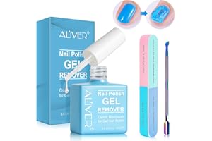 VXHDAG Magic Remover Semipermanente Gel Polish Per Unghie In 2-3 Minuti, Non Fa Male Alle Unghie, Rimozione Rapida E Facile + Kit Raschia Smalto (15ML)