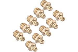CoCud mässing rak fettmontering, | G1/8 gänga 11 mm bredd | Hydrauliskt fettnippel - (Användningsområden: för utbyte av sakna