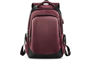 FANDARE Podróżny plecak na laptopa, profesjonalny plecak biznesowy z portem ładowania USB, lekka torba na laptopa, plecak szkolny dla kobiet/mężczyzn, pasuje do laptopa 15,6"