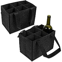 Borsa Per Bottiglie Con 6 Scomparti - Portabottiglie Per Vino, Acqua O Borracce | Ideale Per La Spesa - Foto 1