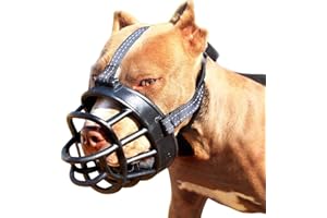 MINGRI gudong Museau de Chien-Museau de Panier Souple pour Chiens Ajustement sûr et Confortable, Mieux prévenir Les morsures, mâcher et aboyer Museau (Size 3)