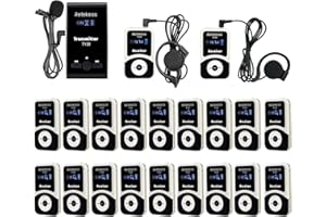 Retekess T130-T131 Tour Guide System, Sistema de Audioguía Turística, 99 Canales, 12H en Espera, Sistema de Audio Susurrado Interpretación para el Turismo, para Viajes, Fábricas, Capacitación, Reunión