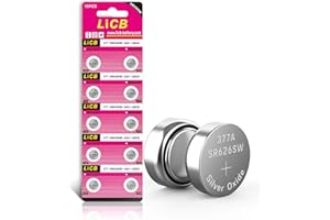 LiCB 10 PCS SR626SW 377 AG4 1.5V Button Cell Watch Batteries