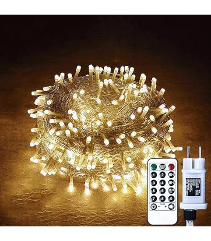 Produktbild von 20m LED Lichterkette - 200 Diamant LEDs, Wasserdicht IP44, Mit Fernbedienung & Timer
